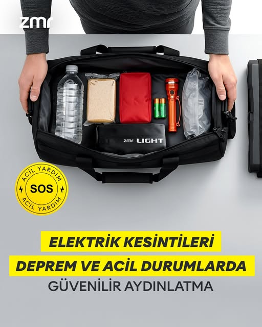 ZMR Light Tube Led Güneş Enerjili Şişirilebilir Tüp Işık 4000mAh Outdoor 24 saat Kamp & Acil Durum Işığı