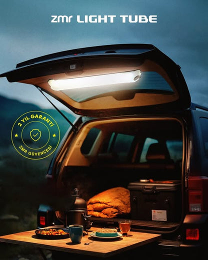 ZMR Light Tube Led Güneş Enerjili Şişirilebilir Tüp Işık 4000mAh Outdoor 24 saat Kamp & Acil Durum Işığı