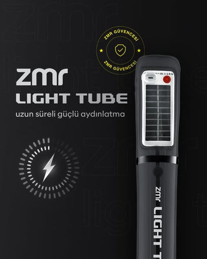 ZMR Light Tube Led Güneş Enerjili Şişirilebilir Tüp Işık 4000mAh Outdoor 24 saat Kamp & Acil Durum Işığı